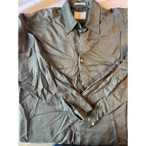 Burma Bibas Button Up Shirt Long Sleeve Mens Size M Lot Of 2 Brown And Gray